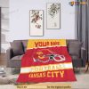 Personalized Name and Number Kansas City Chiefs Blanket Gift For Fans