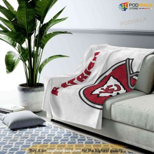 Personalized Name Kansas City Chiefs Blanket Birthday Gift Ideas 3