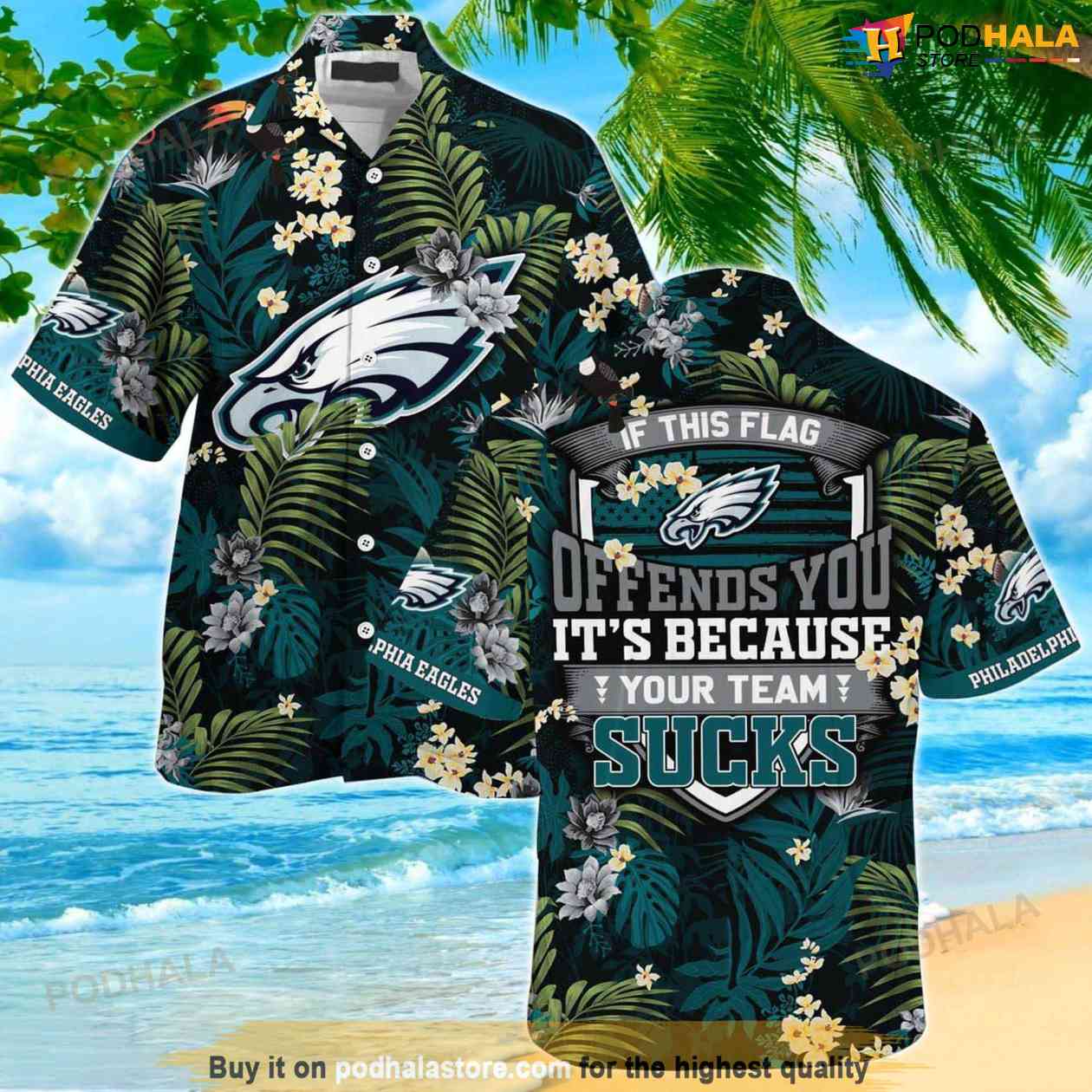 Philadelphia Eagles NFL Hawaiian Shirt Football Gift For Boyfriend