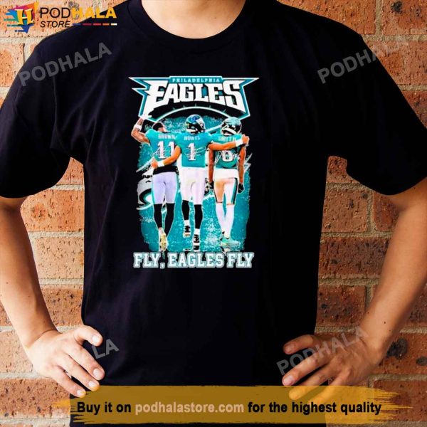 Philadelphia Eagles Mens Shirt, Hurts And Smith Fly Eagles Fly T-Shirt