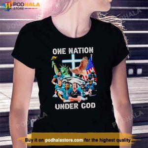 Philadelphia Eagles TShirt One Nation Under God Gifts For Eagles Fans