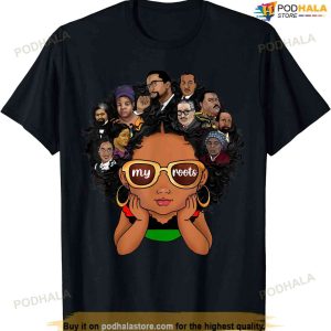 Proud Of My Roots Bhm Black Pride Black Melanin Girl Kids T-shirt