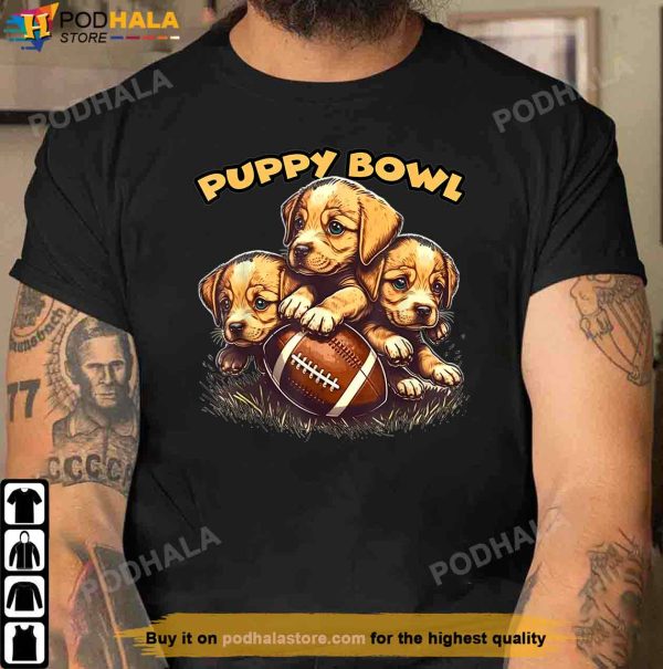 Puppy Bowl Sunday Funny Puppies Puppybowl Dog Fan T-Shirt