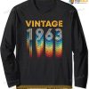 Retro Vintage 1963 60th Birthday Long Sleeve T-Shirt
