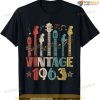 Retro Vintage 1963 Guitar Lover 1963 Birthday Guitarist T-Shirt