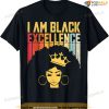 Retro Vintage Black Excellence African Pride History Month T-shirt