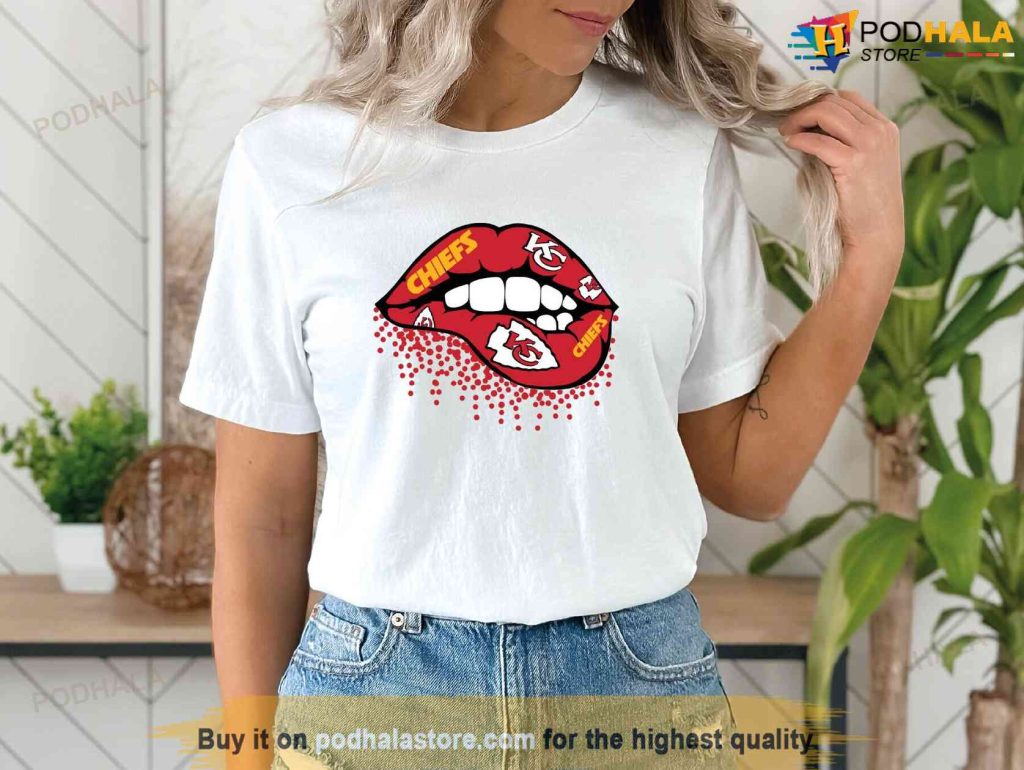 Sexy Lips Kiss Kansas City Chiefs Womens Shirt Kc Chiefs Gifts Podhalastore