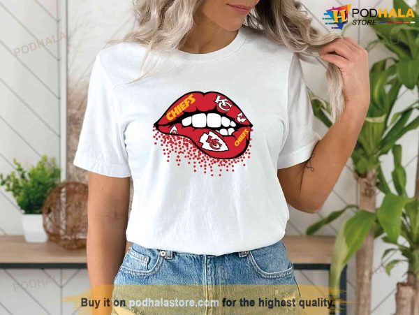 Sexy Lips Kiss Kansas City Chiefs Womens Shirt, Kc Chiefs Gifts