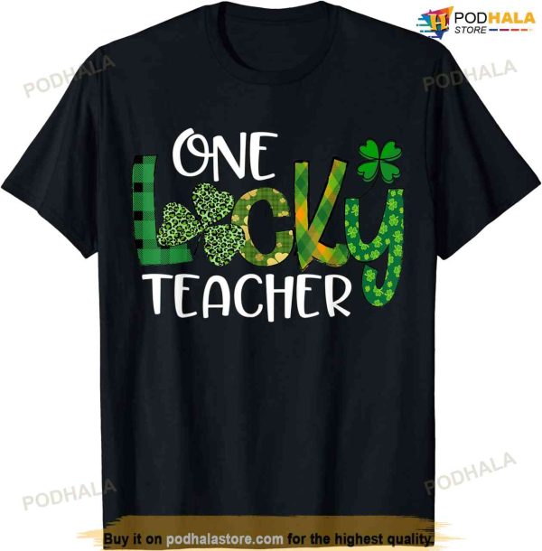 Shamrock One Lucky Teacher St. Patrick’s Day School T-shirt