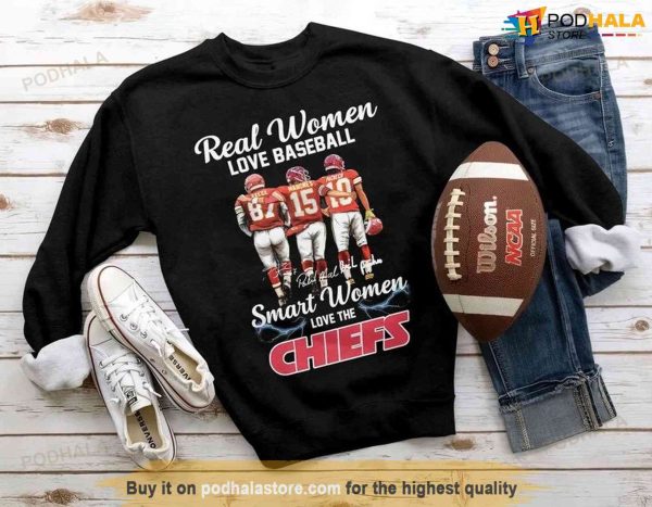 Smart Women Love The Chiefs Sweatshirt, Super Bowl Apparel