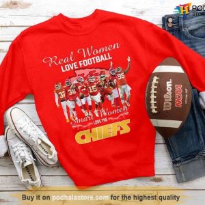 Smart Women Love The Chiefs T shirt Kansas City Chiefs Gifts
