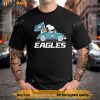 Snoopy Riding Car Philadelphia Eagles Shirt, Gifts For Eagles Fans