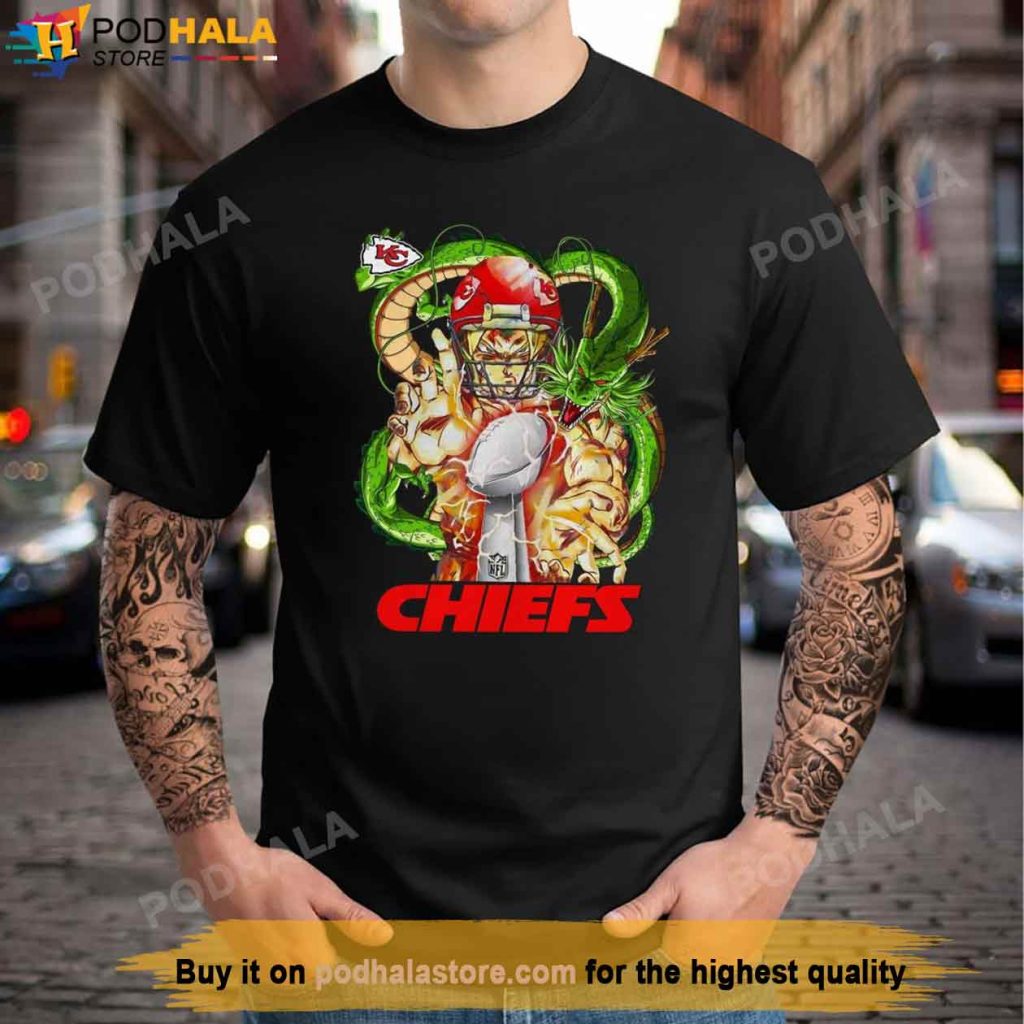 Son Goku Kamehameha Kansas City Chiefs Shirt, Dragon Ball Kc Chiefs Gifts