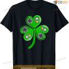 St Patricks Day Shamrock Video Gamer Gaming Kids Boys Men T-shirt