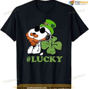 St. Patrick's Snoo.Py Leprechaun Lucky Clover Patricks Day T-shirt