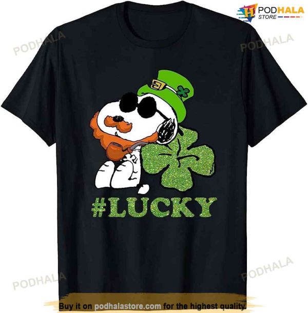 St. Patrick’s Snoo.Py Leprechaun Lucky Clover Patricks Day T-shirt