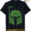 Star Wars Boba Fett Clover Helmet St Patrick's Graphic Tee T-shirt