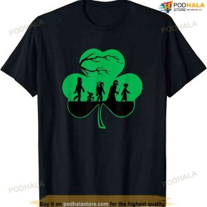 Star Wars Characters Silhouettes Shamrock St. Patrick's Day T-shirt