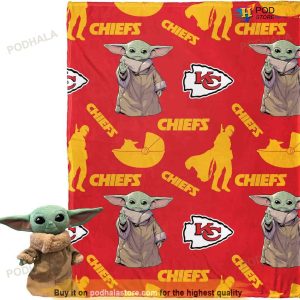 Star Wars NFL KC Chiefs Fleece Blanket, Kansas City Chiefs Gifts