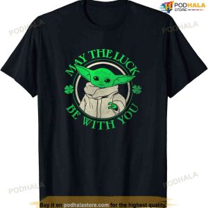 Star Wars St. Patrick's Day Grogu May The Luck Be With You T-shirt