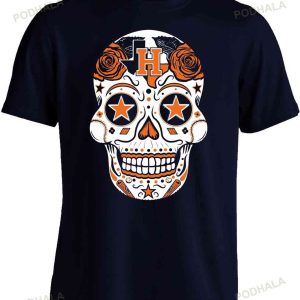 Sugar Skull Baseball MLB Houston Astros Shirt, Houston Astros Gift