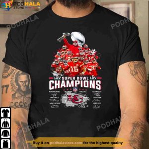 Super Bowl Champions Shirt, Kansas City Chiefs Signatures Tee - Bring Your  Ideas, Thoughts And Imaginations Into Reality Today