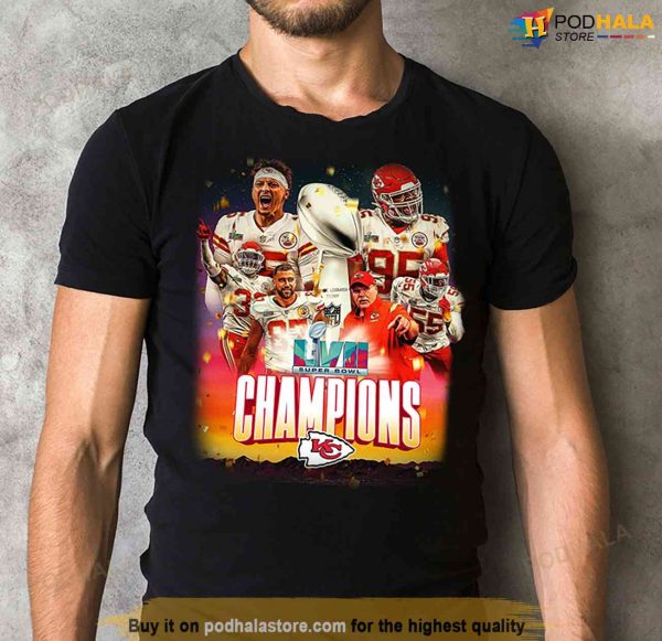 Super Bowl Merchandise, Kansas City Chiefs 2023 Super Bowl LVII Shirt
