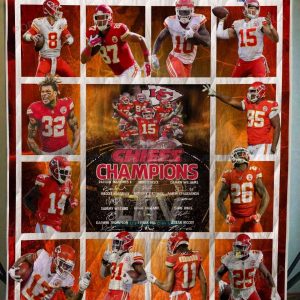 The Kansas City Chiefs Super Bowl Champions Quilt, Kc Chiefs Gifts