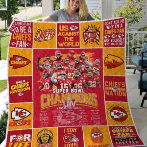 The Kansas City Chiefs Super Bowl LIV Champions Quilt, Kc Chiefs Blanket