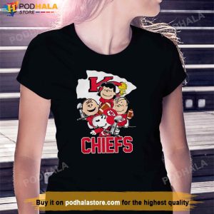 The Peanuts Characters Kansas City Chiefs TShirt Kc Chiefs Super Bowl Gift