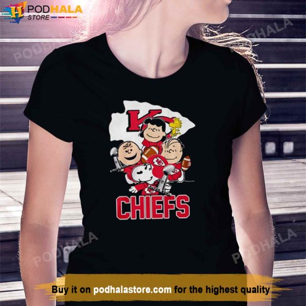 The Peanuts Characters Kansas City Chiefs Shirt, Kc Chiefs Super Bowl Gift