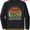 Vintage 1963 60 Year Old Gifts Retro 60th Birthday Men Women Long Sleeve T-Shirt