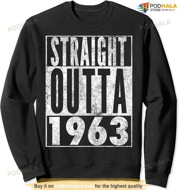 Vintage 1963 60th Birthday Gift Retro Dad 60 Years Old Sweatshirt