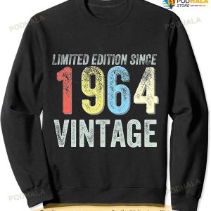 Vintage 1963 Limited Edition 58th Bday Shirt Retro Birthday Sweatshirt