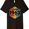 Vintage 1963 Limited Edition 60th Birthday Retro 60 Year Old T-Shirt