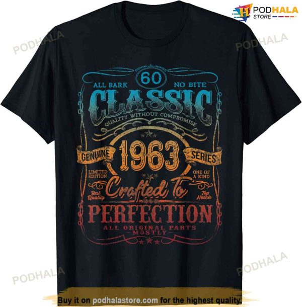 Vintage 1963 Limited Edition Shirt 60 Year old 60th Birthday T-Shirt