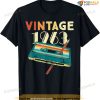 Vintage 1963 Music Cassette 60th Birthday Gifts 60 Years Old T-Shirt
