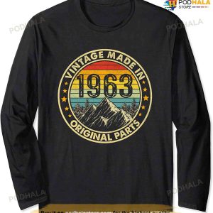 Vintage 60 Year Old Gifts Made in 1963 60th Birthday Long Sleeve T-Shirt