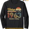 Vintage  60 Year Old Gifts Made in 1963 60th Birthday Retro Long Sleeve T-Shirt