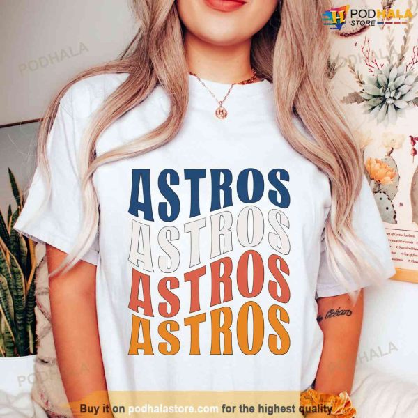 Vintage Astros Shirt Houston Texas Football MLB Gift For Astros Fans