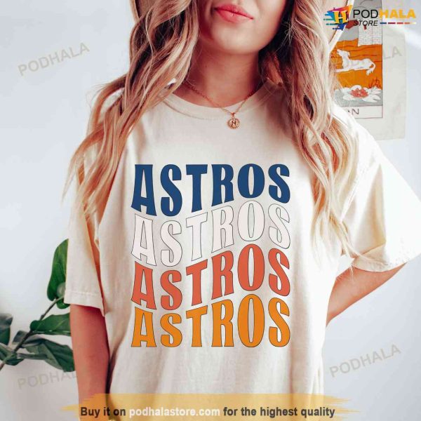 Vintage Astros Shirt Houston Texas Football MLB Gift For Astros Fans