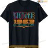 Vintage Birthday Vintage 1963 Original Parts Retro T-Shirt