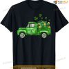 Vintage Green Truck Shamrocks St. Patrick's Day 2023 Irish T-shirt
