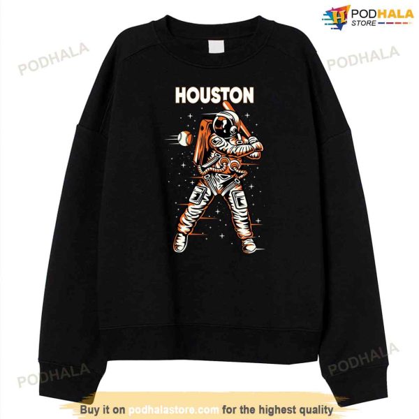 Vintage Houston Baseball Team Astronaut Space Houston Astros Sweatshirt