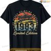 40 Year Old Gifts Vintage 1983 Limited Edition 40th Birthday T-shirt