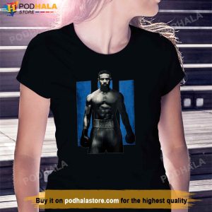 Adonis Creed Pose Faced Forward On Iii Blue TShirt
