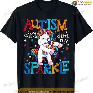 Autism Awareness Kids Unicorn Shirt For Autism Mom Girls T-shirt