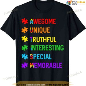 Autism Awesome Unique Special Autism Awareness Month T-shirt