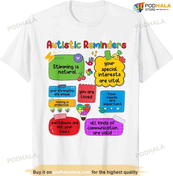 Autistic Reminders Puzzle Autism Awareness Special Education T-shirt