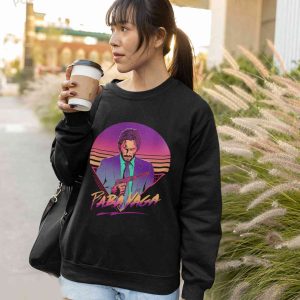 Baba Yaga John Wick Retro Neon Vintage T shirt Keanu Reeves Tshirt